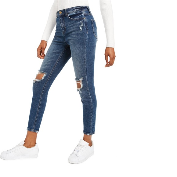 Vanilla Star High-Rise Distressed Skinny Jeans - Picture 3 of 7